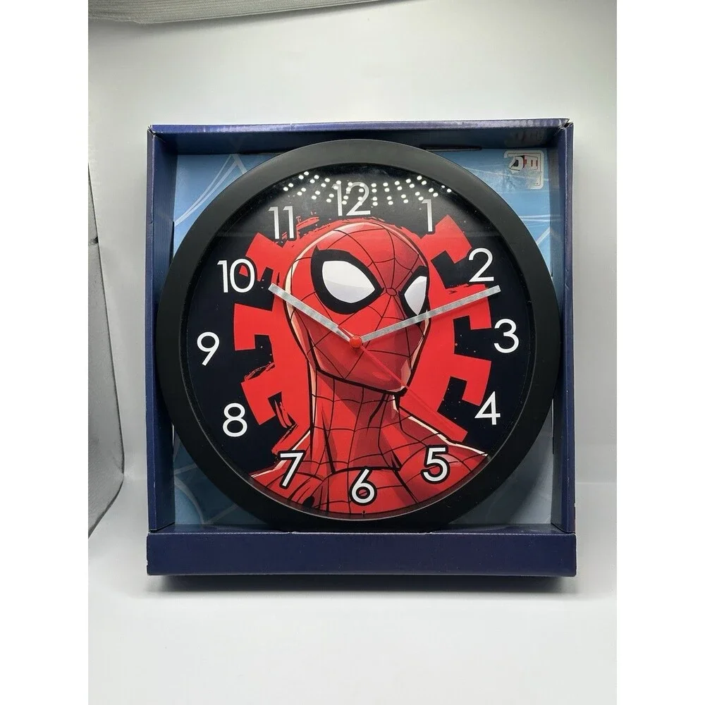 Marvel Spider-Man Wall Clock Official Licensed Analog Kids Bedroom Decor